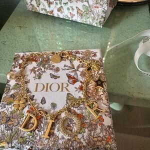 Dior Gold Charm Bracelet